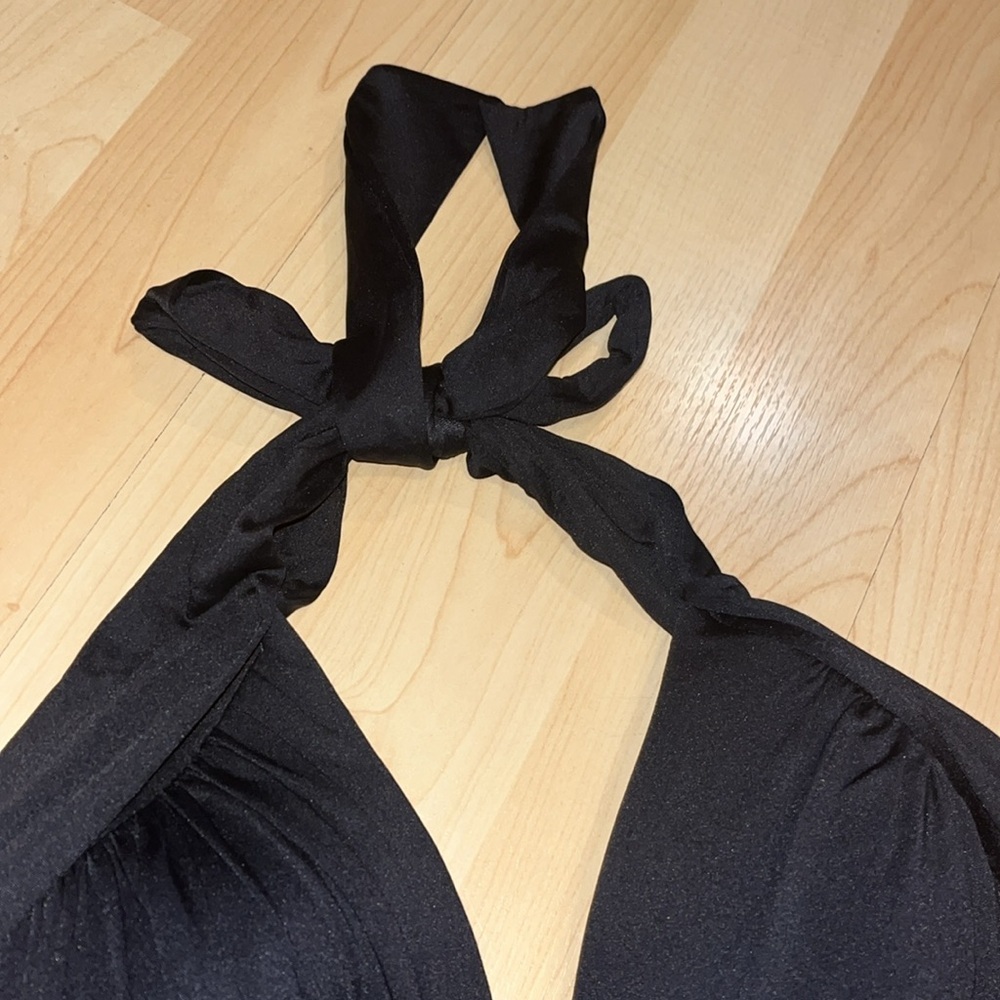 La Blanca black halter tankini 8 like‎ new - Picture 2 of 7